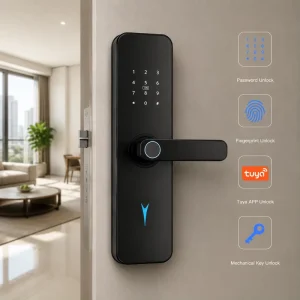Universal WiFi Cloud Digital Electronic Fingerprint Smart Lock for Wooden Aluminum Steel and Glass Doors