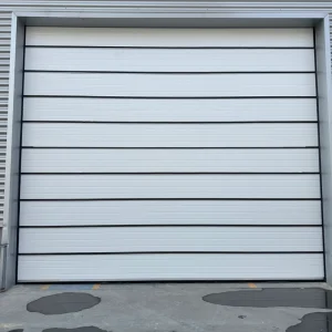 Upward-Folding Automatic Door with Polyurethane Foam Panels for Industrial Use and Home Garages