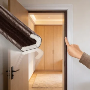 V Shape Security Door Seal Strip Self Adhesive Foam for Anti-Theft Doors & Windows Gap Strips