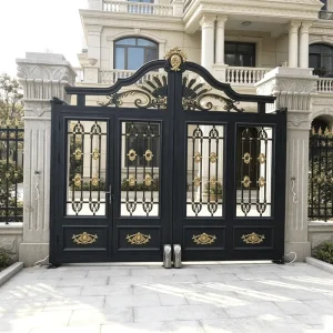 Villa Courtyard Double Door Iron Gate