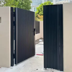 Villa Courtyard Simple Aluminum Alloy Gate Customized Courtyard Swing House Main Gate