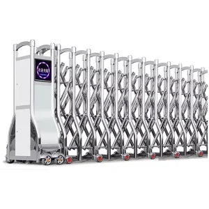 Villa Driveway Aluminum Alloy Electric Folding Retractable Access Security Gate