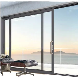 Villa Exterior Soundproof Waterproof Aluminum Alloy Sliding Doors With Laminated Glass For Patio Balcony