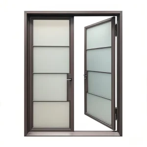 Villa Interior Aluminium Double Glazed French Door Kitchen Garden Veranda Entrance Casement Door