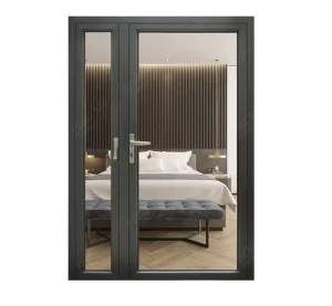 WANJIA Customized Soundproof Aluminum Glass Swing Door