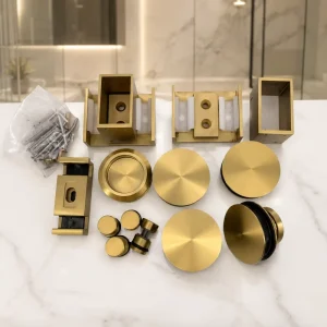 WH-027 Modern Stainless Steel Waterproof Sliding Door Hardware Accessories