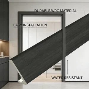 WPC Door Casing Flame Retardant Waterproof Mildew Resistant for Public Buildings and Hotels