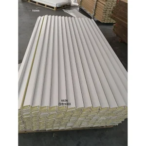 WPC Door Frames with PVC Film-Coated Architraves Moisture-Resistant Customized Color for Villas