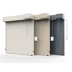 Warehouse Automatic Aluminum Alloy Roll-Up Shutter Garage Door with Remote Control Thermal Insulation and Rust Resistance