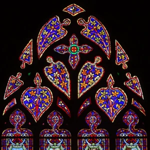 Waterproof Abstract Stained Glass Bathroom Panel Laminated Decorative Art Glass for Hotel Villa