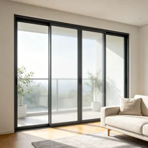 Waterproof Airtight Soundproof Thermal Break Aluminum Glass Sliding Door for Balcony