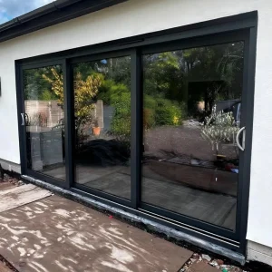 Waterproof Aluminum Alloy Sliding Window and Door Frames with Accessories for Interior or Mall Use