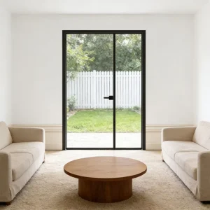 Waterproof Anti-Noise Unequal-Width Aluminum Alloy Glass Door