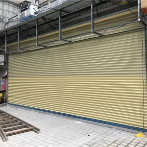 Waterproof Galvanized Steel Electric Automatic Rolling Shutter Door for Warehouse