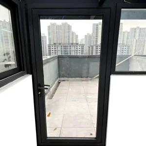 Waterproof Hinged Aluminum Balcony Enclosure Door with 5 Seals