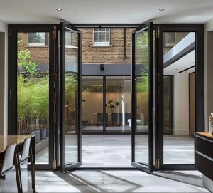 Waterproof Outdoor Patio Balcony Sliding Folding Glass Door for Residential Garden