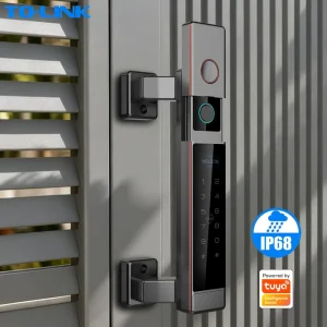 Waterproof Outside Pedestrian Gate Double-Sided Smart Door Lock for Outdoor