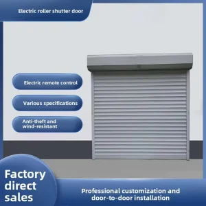Waterproof Rust Proof Aluminum Alloy Electric Automatic Rolling Shutter Door with Remote Control, High Wind Resistance and Anti-Theft
