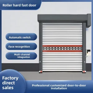 Waterproof Rust Proof Aluminum Alloy Electric Automatic Rolling Shutter Door with Remote Control and Sound Insulation