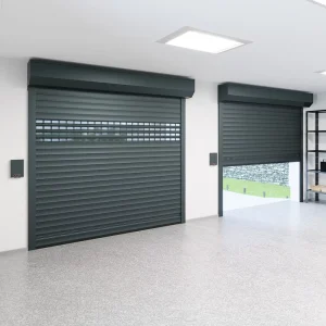 Waterproof Rust-Proof Aluminum Alloy Rolling Shutter Door for Villa Garage Factory Warehouse Exterior Installation