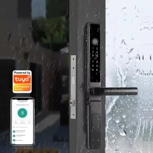 Waterproof Sliding Glass Door Slim Digital Fingerprint Smart Door Lock