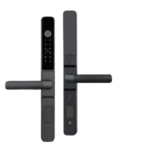 Waterproof Slim Smart Aluminum Door Lock for Wood, Steel, and Glass Doors with WiFi
