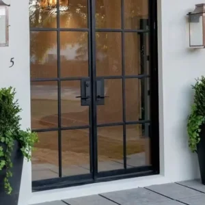 Waterproof Soundproof Aluminum Alloy Swing Door for Interior, Balcony, and Safety Entrance