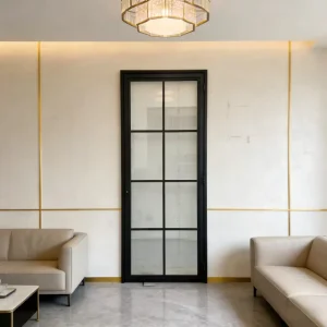 Waterproof Steel French Door Swing Steel Door for Balcony