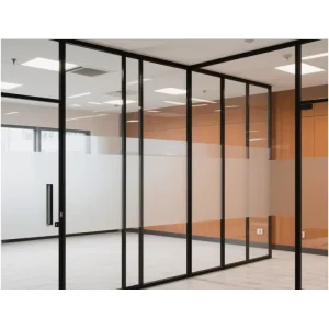 Weather Resistant 1 Hour Fire Barrier Steel Partition Intumescent Glass Wall Sound Insulation for Gyms, Hospitals and Schools