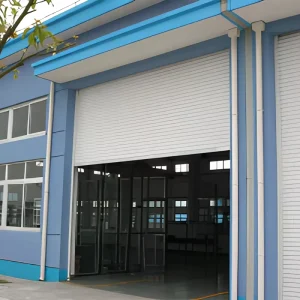Weather-Resistant Side-Opening Industrial Rolling Door, 6063-T5 Aluminum Alloy, Windproof, Heavy-Duty