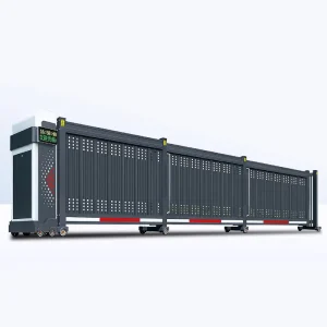 Weatherproof Electric Telescopic Sliding Enclosure Gate for Factory Entrances