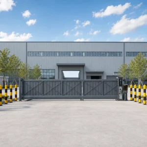 Wheel-Free Suspended Electric Sliding Gate Heavy-Duty Metal Security Gate for Industrial Park Entrance