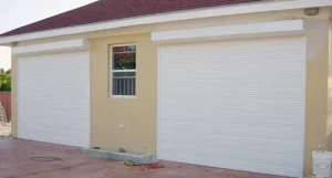 White Aluminum Automatic Roller Shutter Garage Door for Home Security