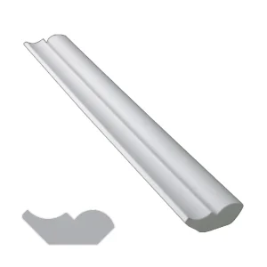 White Exterior/Interior Vinyl Moulding Foamed PVC Moulding Door Trim Casing Base Moulding