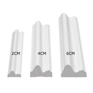 White Flat PS Foam Window Door Wall Trim Molding Cornice Panel Polystyrene Mouldings