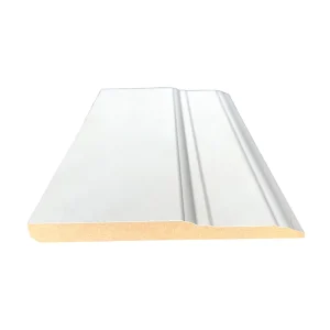 White Gesso-Primed MDF Skirting Board and Door Casing
