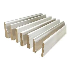 White Primed MDF Door Casing Flat Architrave Trim for Interior Doors and Windows