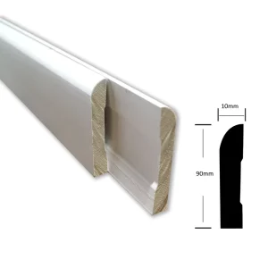 White Primed MDF Flat Door Casing and Architrave Window Casing Moulding