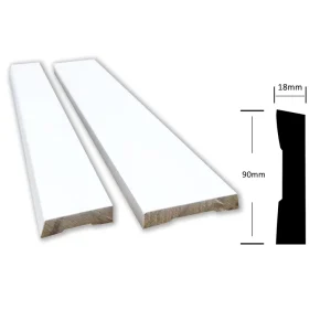 White Primed Moulding Door Frame Casing Kit