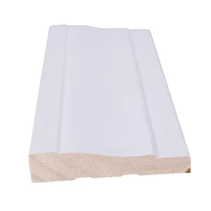 White Primed Pine Paulownia Wood Door Casing Moulding, Decorative Line, Moisture Proof, Indoor Use, Villa Style