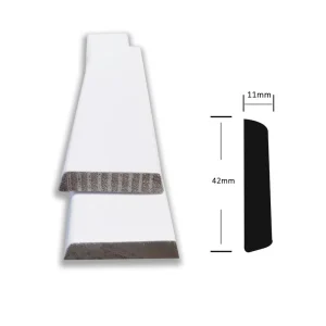 White Primed Pine Shaped Door Frame and Window Molding for Office
