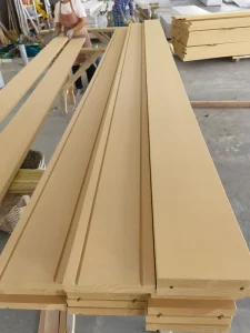 White Primed Solid Pine Wood Window Reveal Moulding 1×3 Interior Window Jamb Trim
