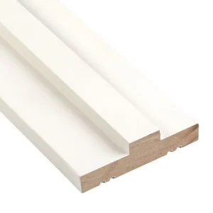White Primed Solid Wood Door Frame Moulding and Casing for Interior Use