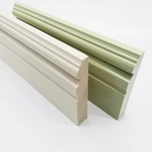 White Primed Solid Wood Moisture Proof Rot Resistant Skirting Baseboard Door Casing