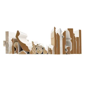 White Primed Solid Wood, Pine and MDF Skirting Baseboard and Door Casing Moulding