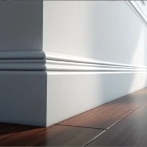 White Primed Wood Moulding Wooden Crown Baseboard Door Casing Decorative Interior Trim Factory Price Custom Size