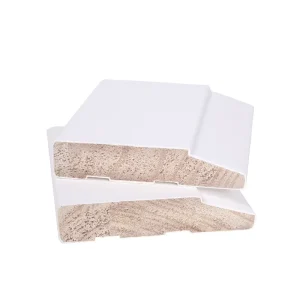 White Primed Wood Step Door Casing Moulding for Interior Door and Window Trim