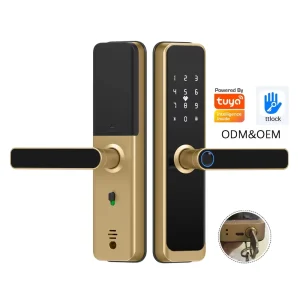 Wi-Fi Smart Biometric Fingerprint Lock for Indoor Wooden Doors with NFC Electronic Access Control