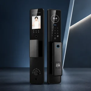WiFi App Aluminium Alloy Smart Door Lock with 3D Face and Fingerprint Recognition for Wood/Steel Doors