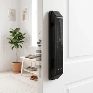 WiFi Fingerprint Smart Door Lock with Smart Card for Aluminum Wood and Steel Doors
